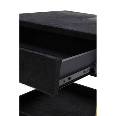 Kensington Townhouse Hair On Hide Bedside Table 7 - Online Bedrooms
