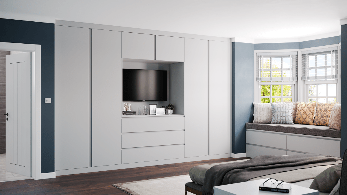 Light Grey (Gloss) Sample 2 - Online Bedrooms