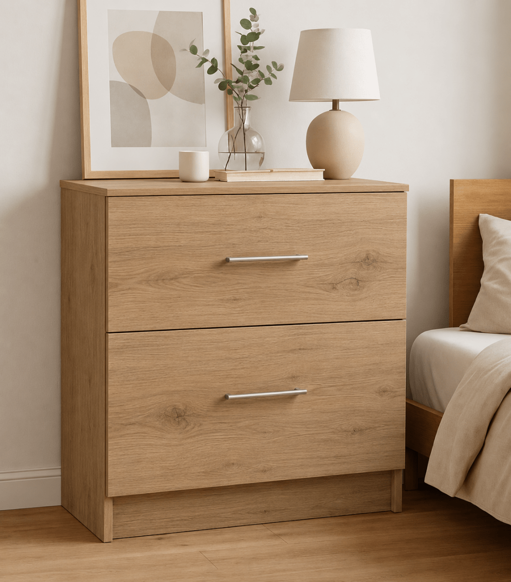 Linby 2 Drawer Chest of Drawers in Natural Nebraska Oak