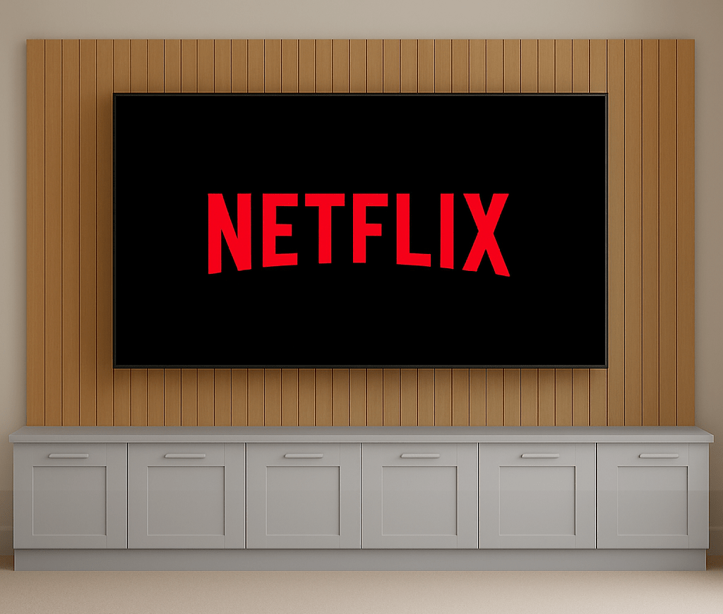 Media Wall Entertainment Base Unit - For Up to 130" TVs 6 - Online Bedrooms