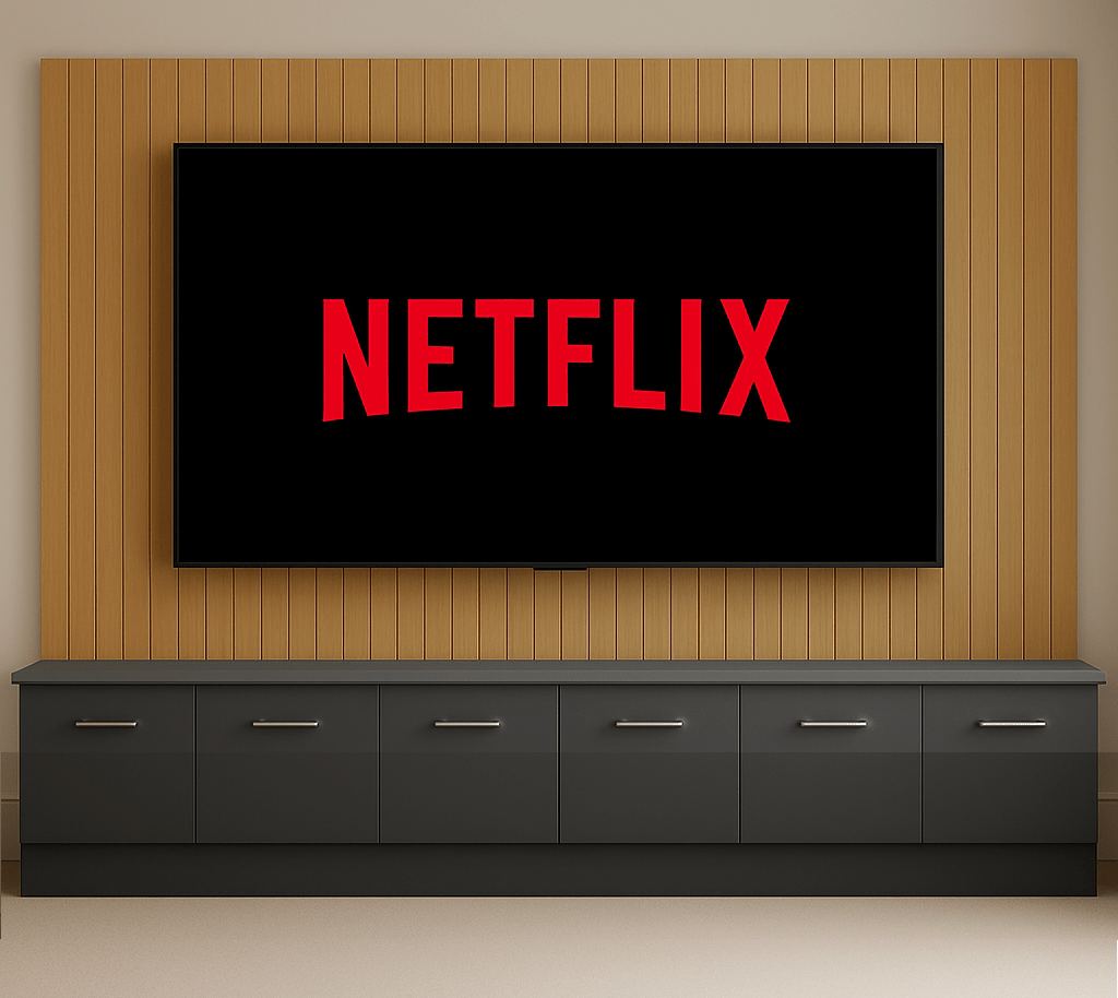 Media Wall Entertainment Base Unit - For Up to 130" TVs 5 - Online Bedrooms