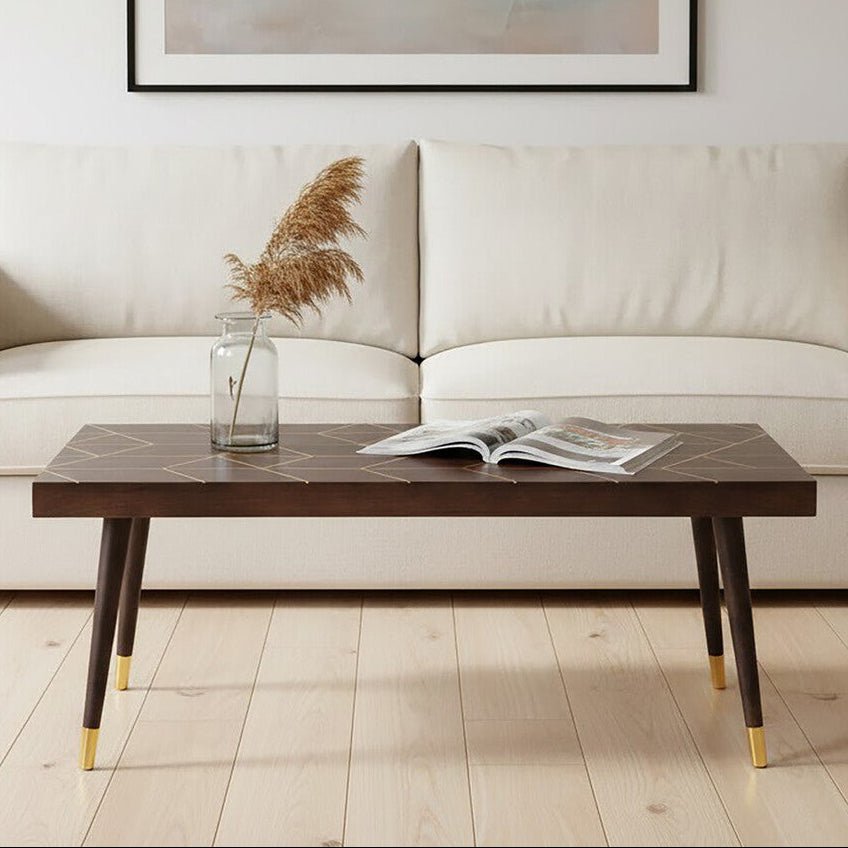Naro Dark Finish Mango Wood Coffee Table 1 - Online Bedrooms