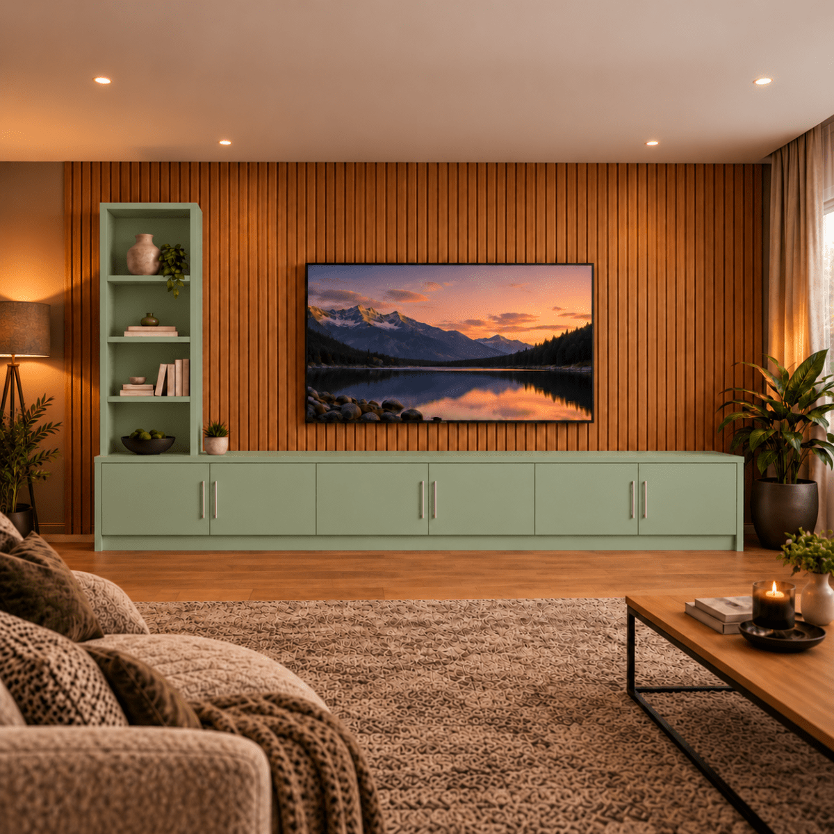 Shire Smooth Media Wall Unit - Left Hand Bookcase 35 - Online Bedrooms
