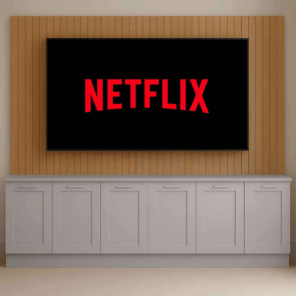 Tall Media Wall Entertainment Base Unit - For Up to 130" TVs 2 - Online Bedrooms