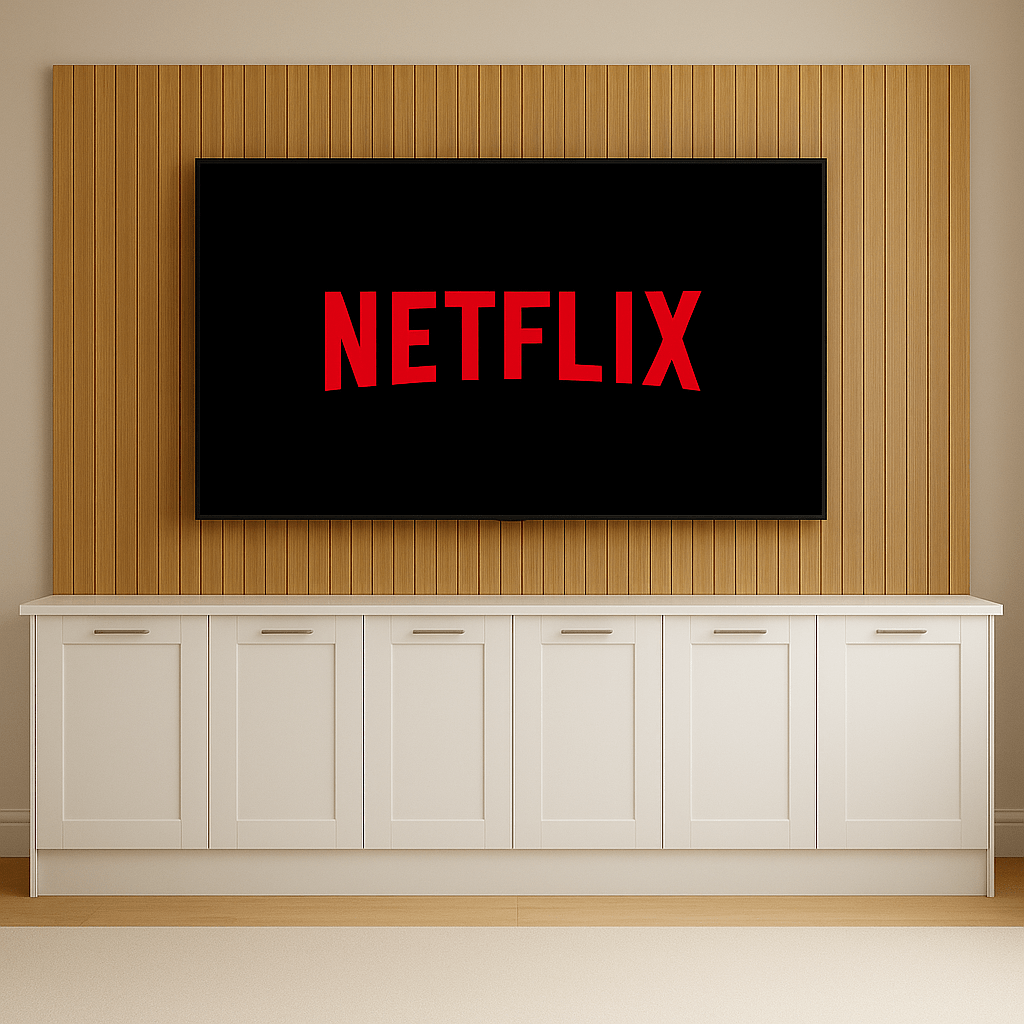 Tall Media Wall Entertainment Base Unit - For Up to 130" TVs 3 - Online Bedrooms