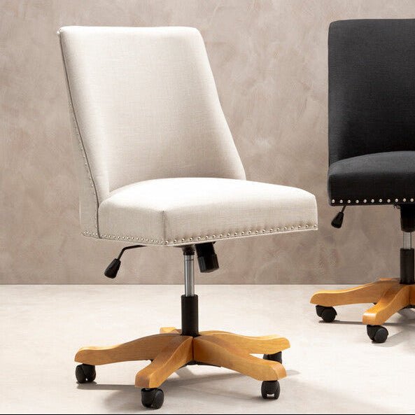 Washington Natural Fabric Home Office Chair 1 - Online Bedrooms