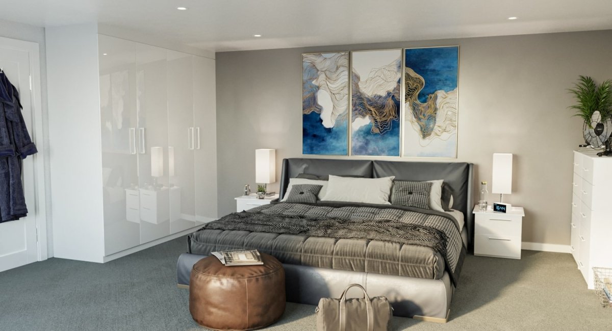 White (Gloss) Sample 2 - Online Bedrooms