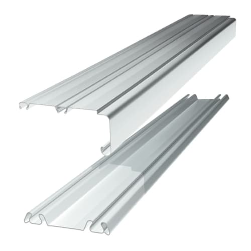 Spacepro White Sliding Wardrobe Door Track Set (L)3606mm