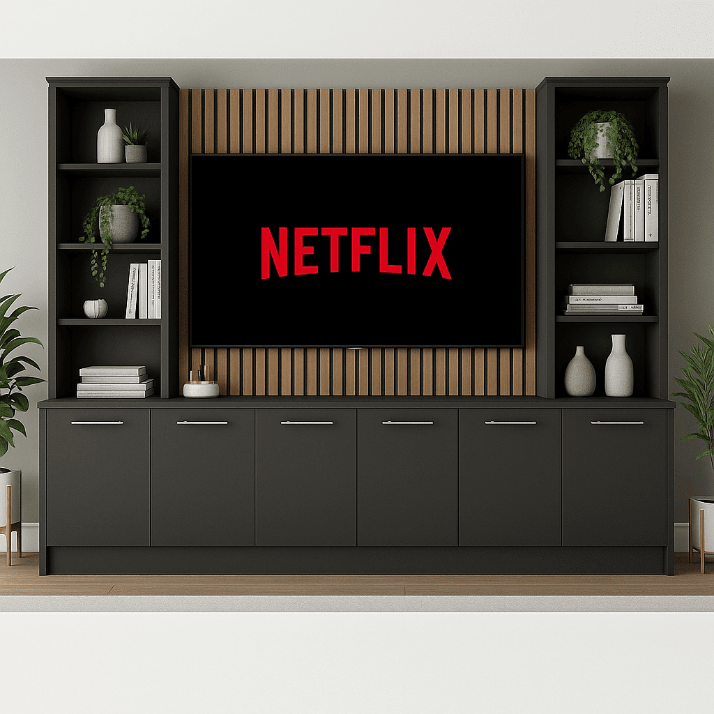Media Wall Ideas by Room Type: Living Rooms, Bedrooms & Business Spaces - Online Bedrooms