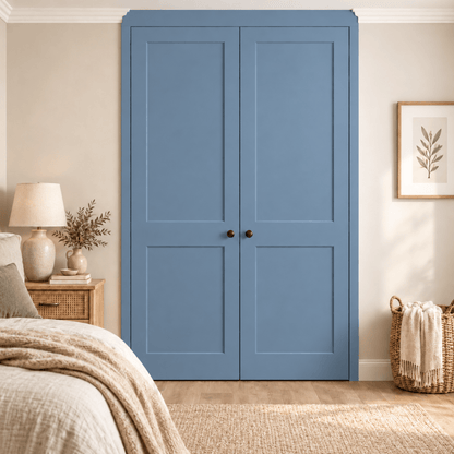 2 Door 2 Panel Shaker Front Frame Fitted Wardrobe - Widths Available 800mm - 1400mm 13 - Online Bedrooms
