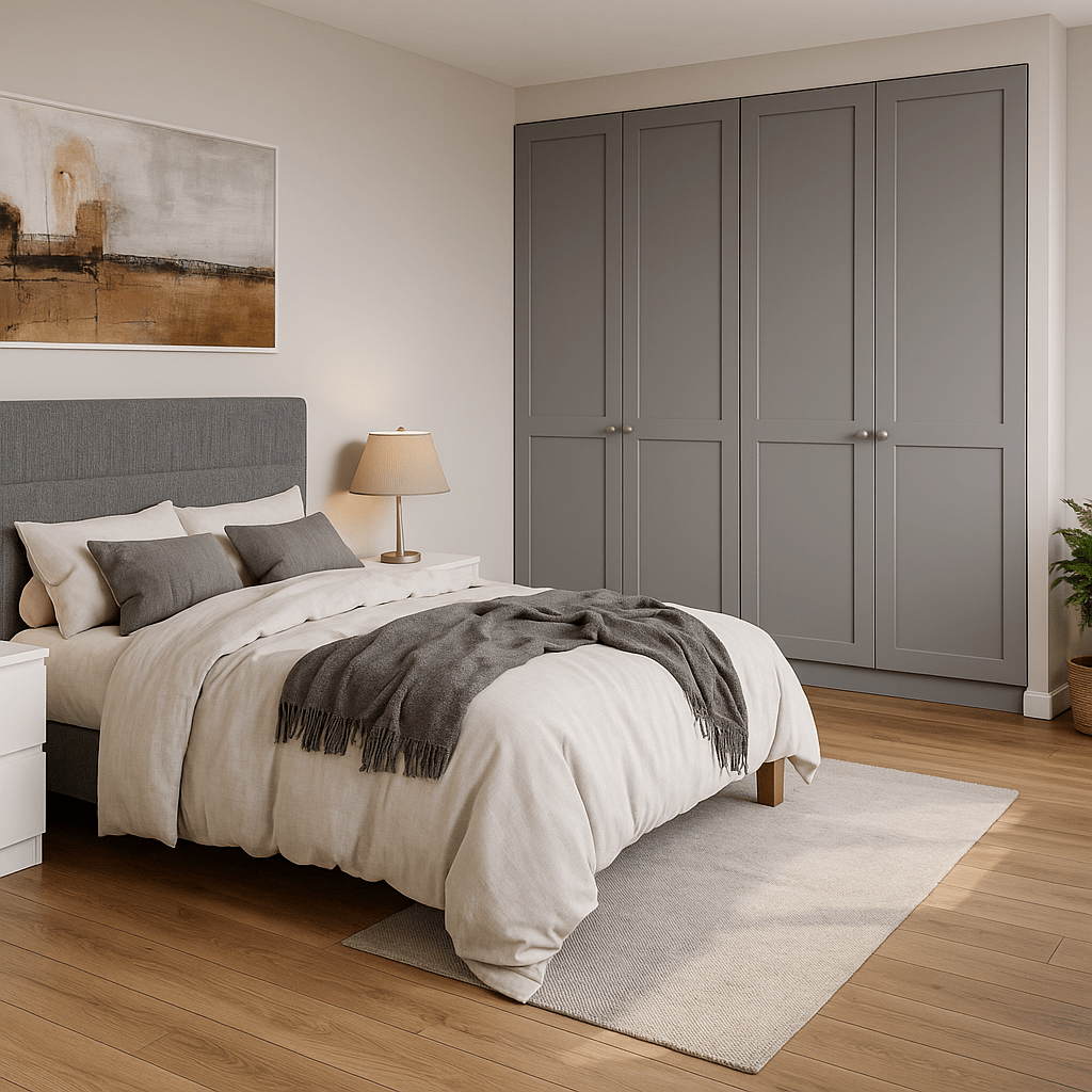 2 Door Front Frame Fitted Wardrobe - Widths Available 800mm - 1400mm 6 - Online Bedrooms