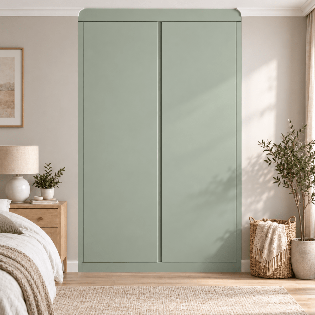 2 Door Handleless Front Frame Fitted Wardrobe - Widths Available 800mm - 1400mm 10 - Online Bedrooms