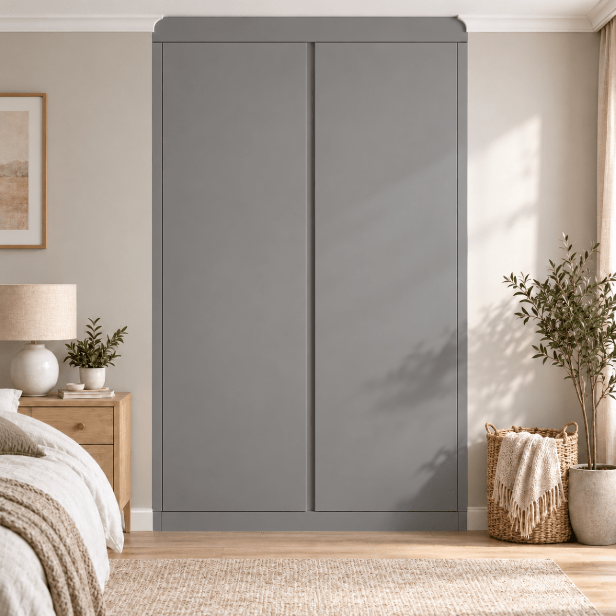 2 Door Handleless Front Frame Fitted Wardrobe - Widths Available 800mm - 1400mm 7 - Online Bedrooms