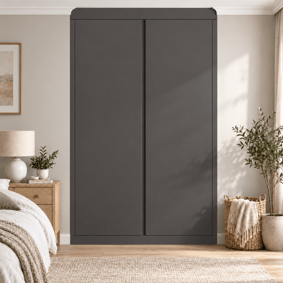 2 Door Handleless Front Frame Fitted Wardrobe - Widths Available 800mm - 1400mm 13 - Online Bedrooms