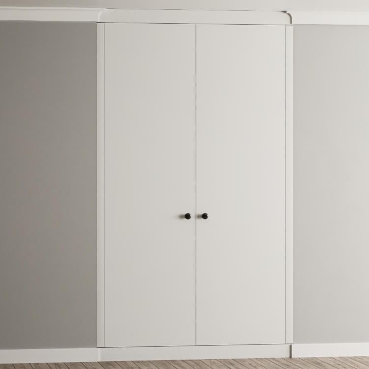 2 Doors Face Frame Fitted Wardrobe - Widths Available 800mm - 1400mm 4 - Online Bedrooms