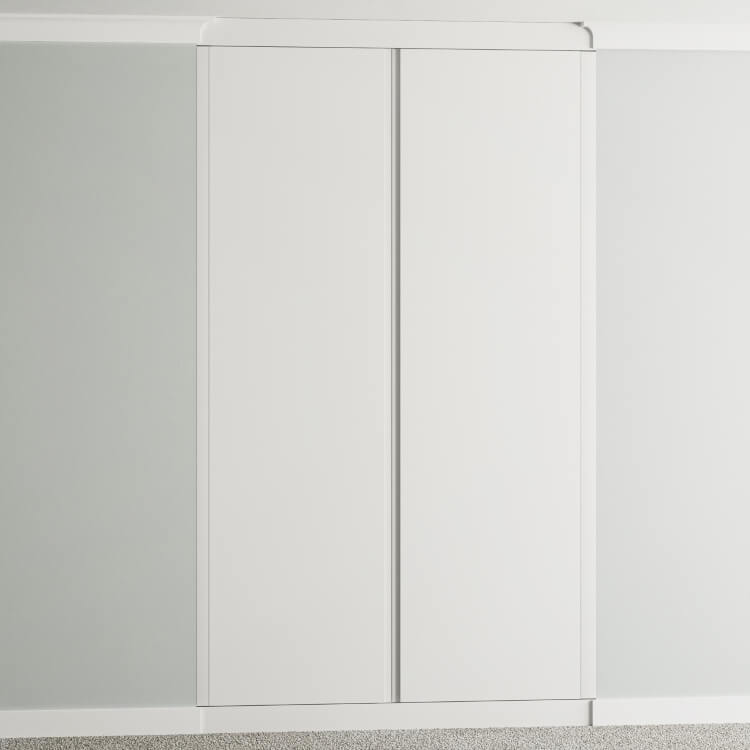 2 Doors Face Frame Fitted Wardrobe - Widths Available 800mm - 1400mm 5 - Online Bedrooms