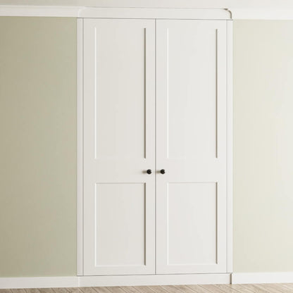 2 Doors Face Frame Fitted Wardrobe - Widths Available 800mm - 1400mm 1 - Online Bedrooms