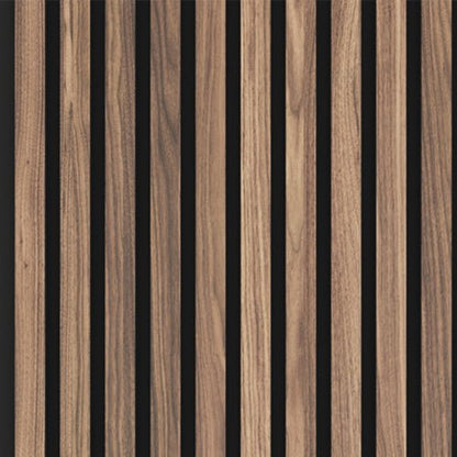 2400mm x 600mm Engineered Real Wood Veneer Slatted MDF Core Wall Panels With Acoustic Felt 3 - Online Bedrooms