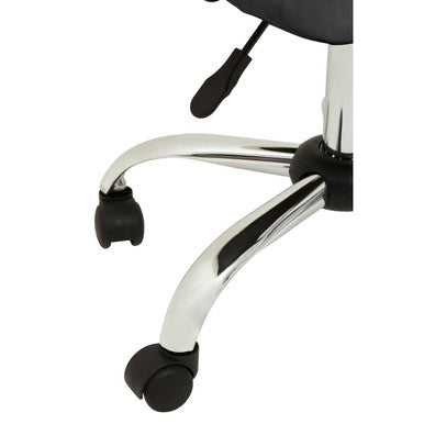 Brent Grey Leather Effect Home Office Chair