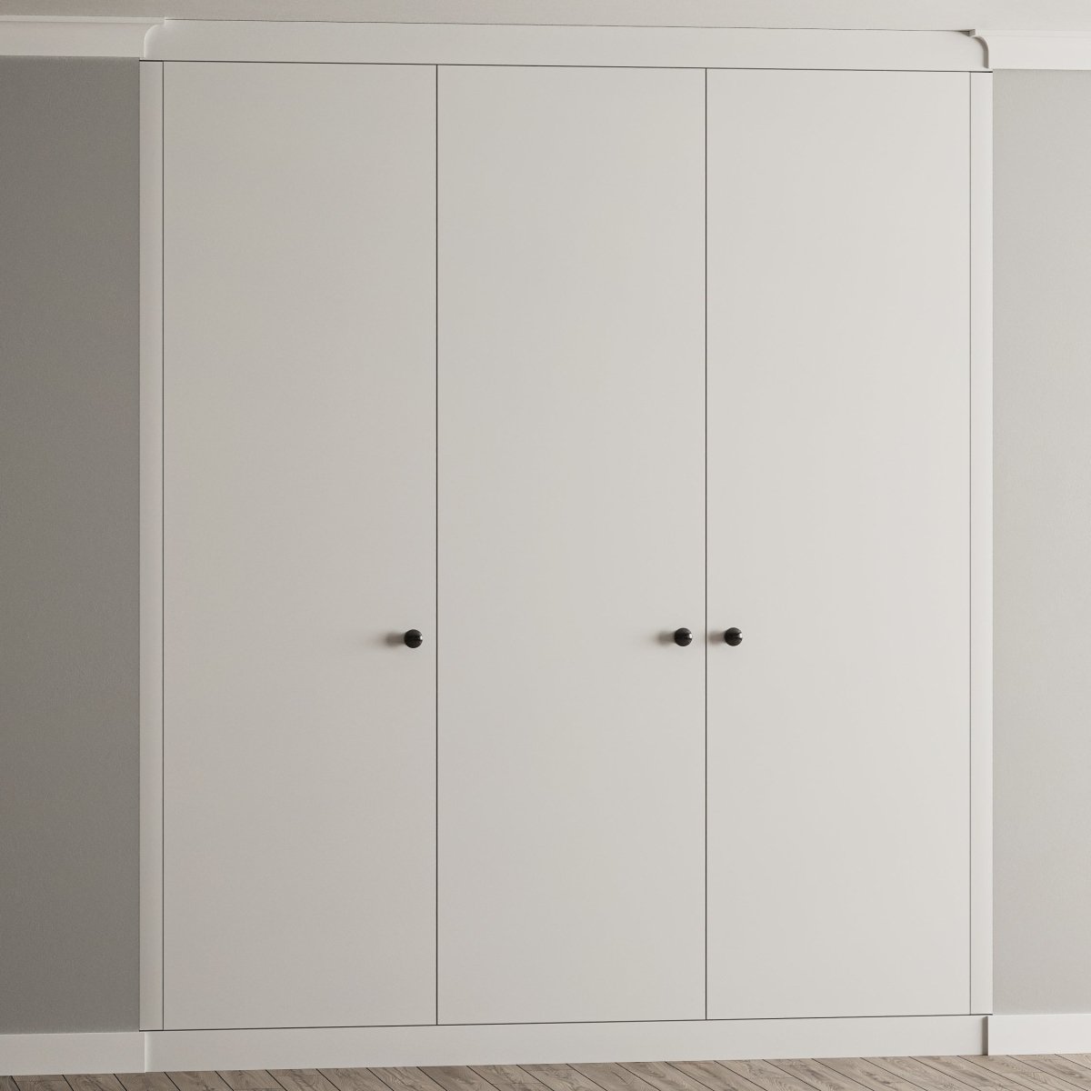 3 Door Face Frame Fitted Wardrobe - Widths Available 1401mm - 2000mm 5 - Online Bedrooms