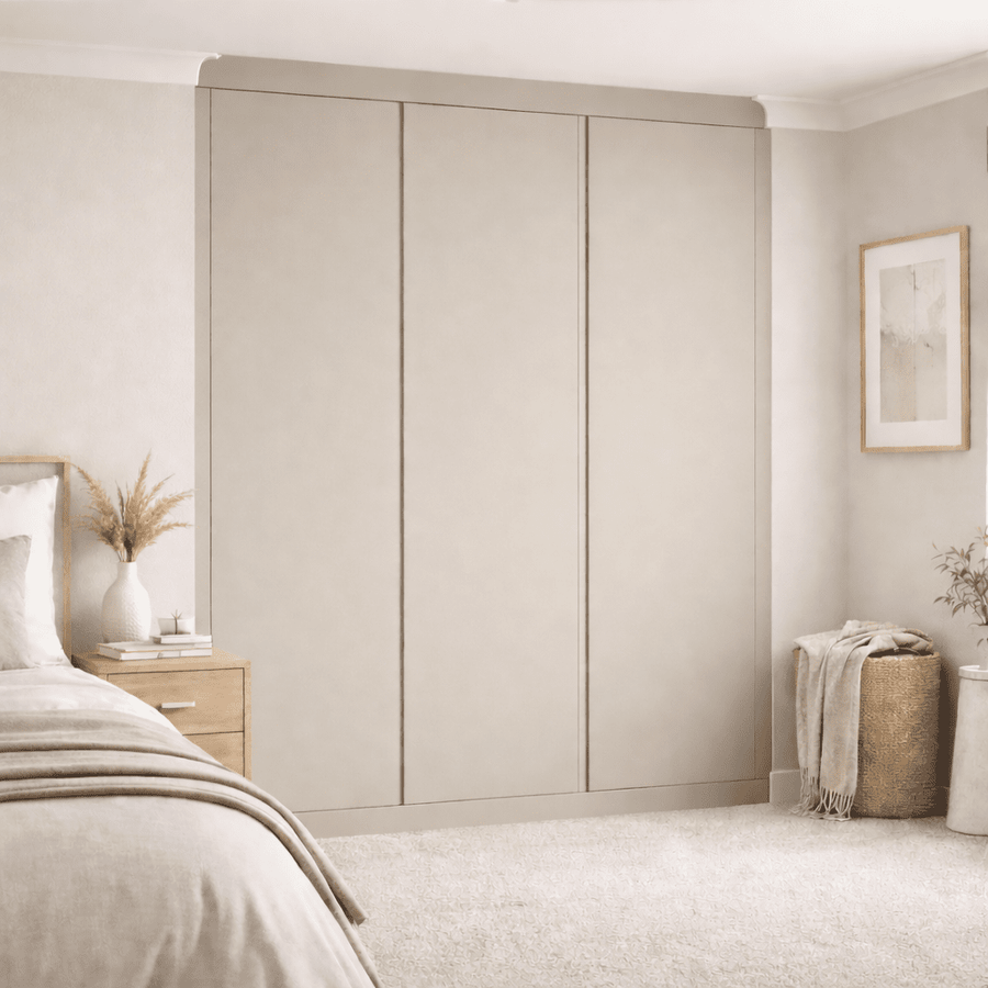 Fitted Wardrobe with Desk Space Built In – Online Bedrooms