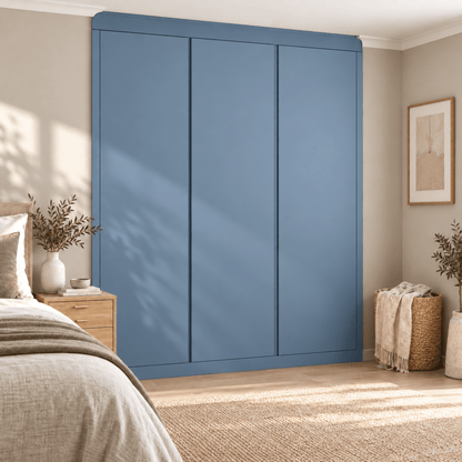 3 Door Handleless Front Frame Fitted Wardrobe - Widths Available 1401mm - 2000mm 13 - Online Bedrooms
