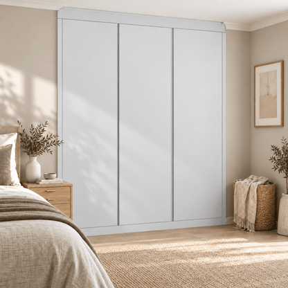 3 Door Handleless Front Frame Fitted Wardrobe - Widths Available 1401mm - 2000mm 9 - Online Bedrooms