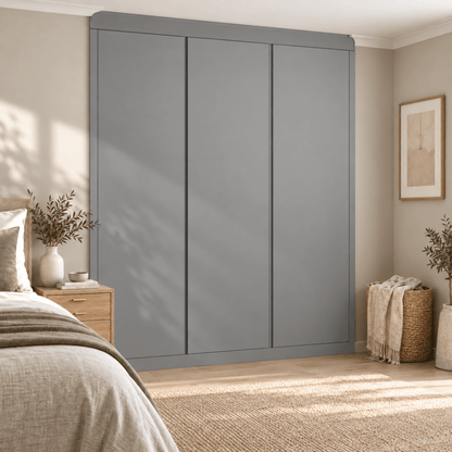 3 Door Handleless Front Frame Fitted Wardrobe - Widths Available 1401mm - 2000mm 8 - Online Bedrooms