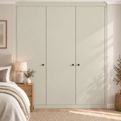 3 Door Modern Slab Front Frame Fitted Wardrobe - Widths Available 1401mm - 2000mm 8 - Online Bedrooms