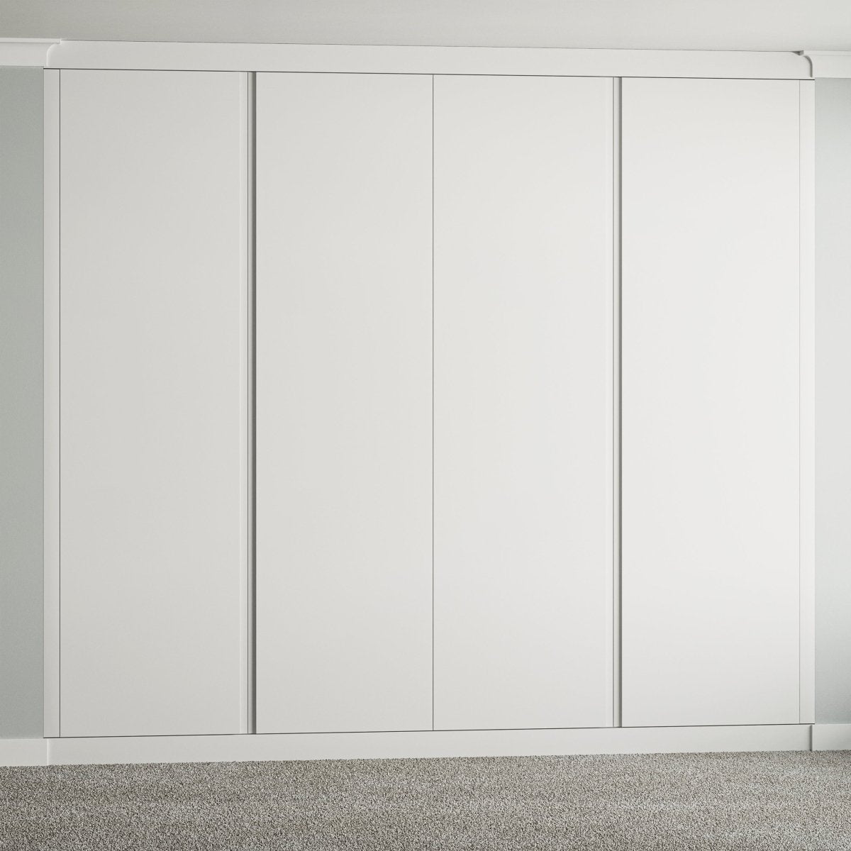 4 Door Face Frame Fitted Wardrobe - Widths Available 2001 - 2600mm 5 - Online Bedrooms