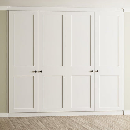 4 Door Face Frame Fitted Wardrobe - Widths Available 2001 - 2600mm 1 - Online Bedrooms