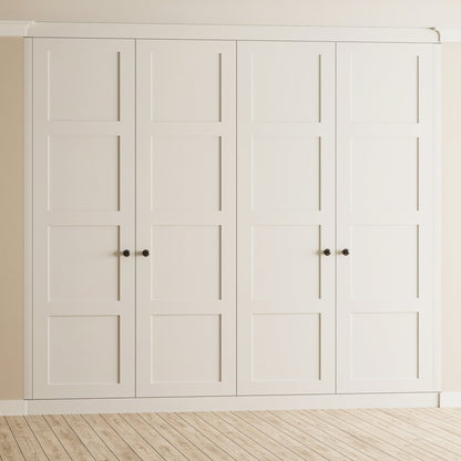 4 Door Face Frame Fitted Wardrobe - Widths Available 2001 - 2600mm 6 - Online Bedrooms