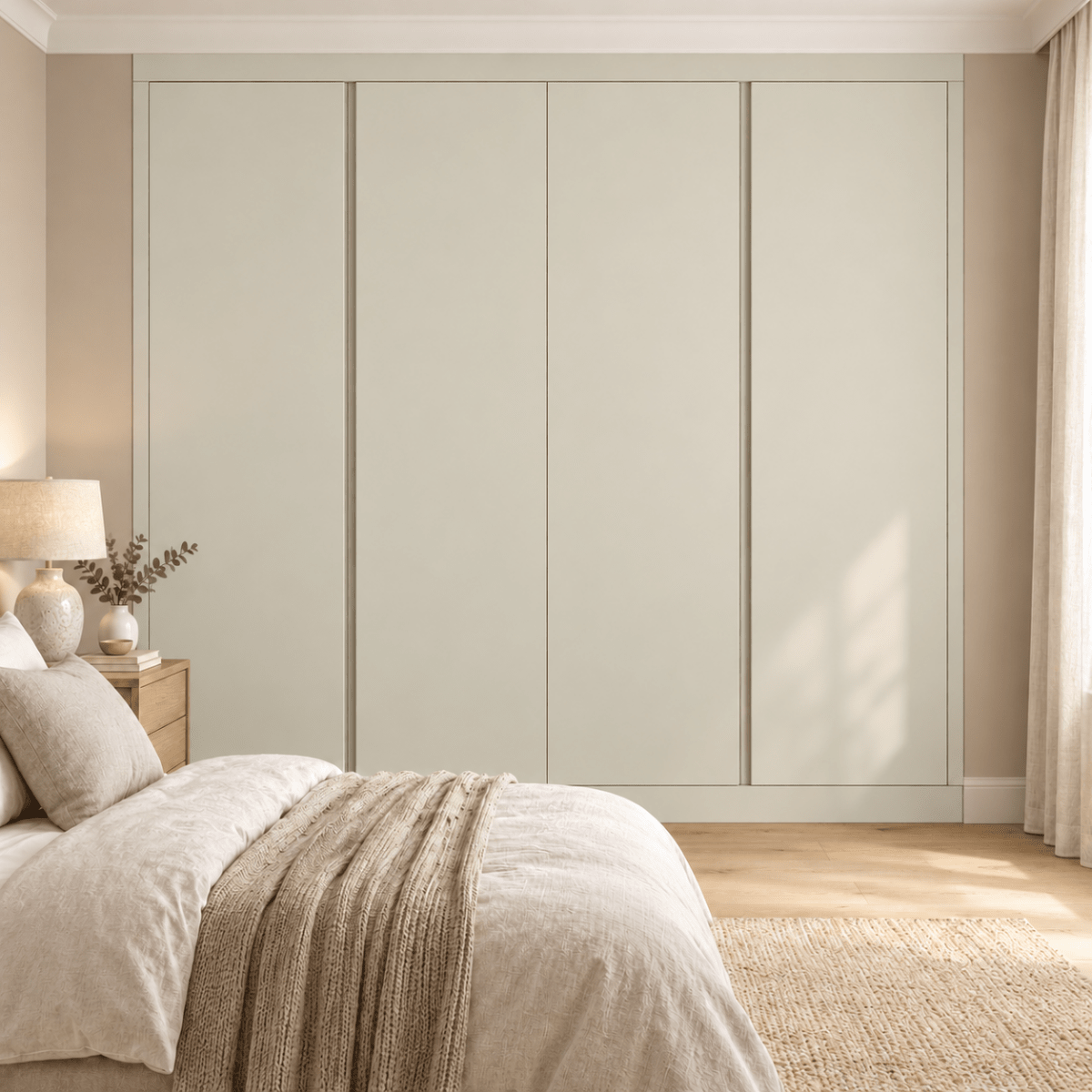 4 Door Handleless Front Frame Fitted Wardrobe - Widths Available 2001 - 2600mm 8 - Online Bedrooms
