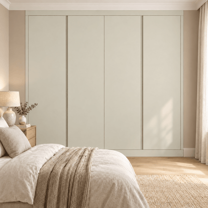 4 Door Handleless Front Frame Fitted Wardrobe - Widths Available 2001 - 2600mm 8 - Online Bedrooms