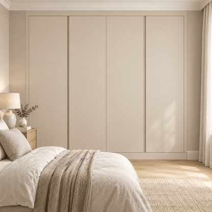 4 Door Handleless Front Frame Fitted Wardrobe - Widths Available 2001 - 2600mm 1 - Online Bedrooms