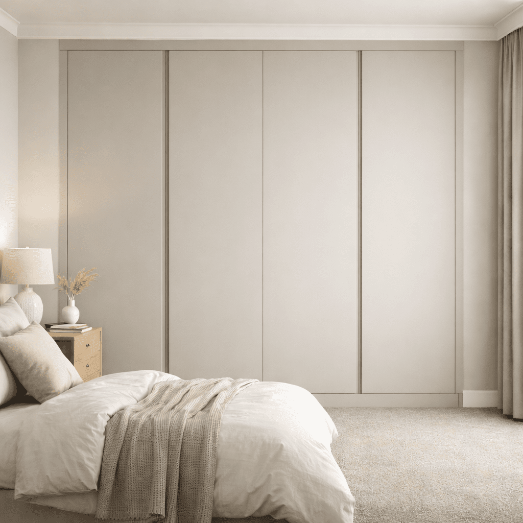 4 Door Handleless Front Frame Fitted Wardrobe - Widths Available 2001 - 2600mm 9 - Online Bedrooms