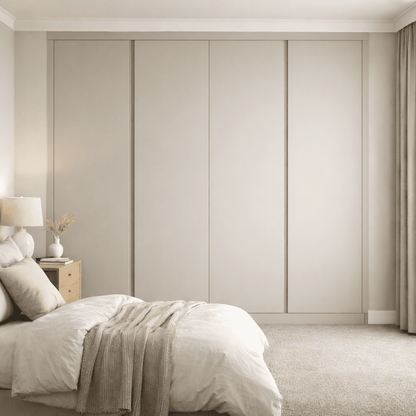 4 Door Handleless Front Frame Fitted Wardrobe - Widths Available 2001 - 2600mm 9 - Online Bedrooms