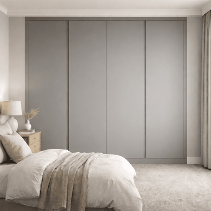 4 Door Handleless Front Frame Fitted Wardrobe - Widths Available 2001 - 2600mm 8 - Online Bedrooms