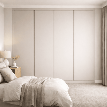4 Door Handleless Front Frame Fitted Wardrobe - Widths Available 2001 - 2600mm 10 - Online Bedrooms