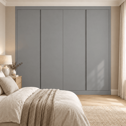 4 Door Handleless Front Frame Fitted Wardrobe - Widths Available 2001 - 2600mm 9 - Online Bedrooms