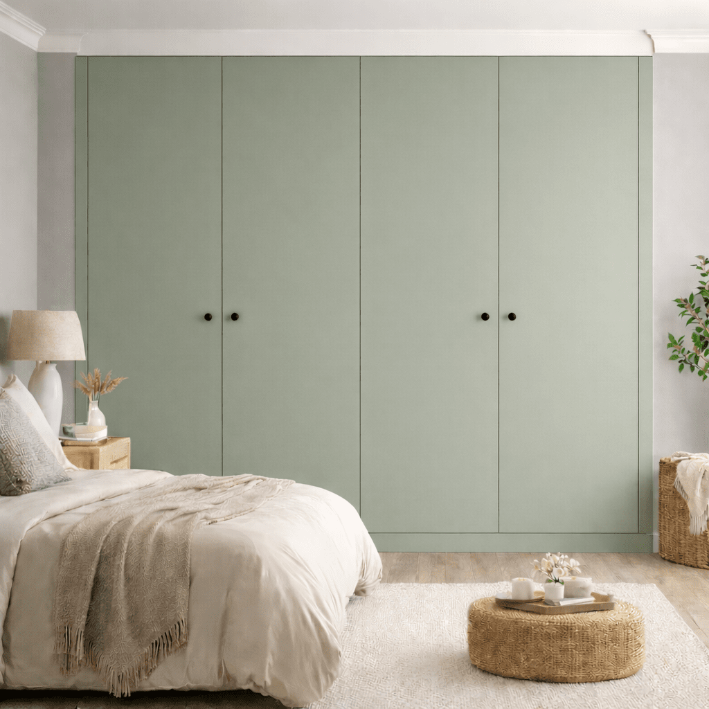 4 Door Modern Slab Front Frame Fitted Wardrobe - Widths Available 2001 - 2600mm 11 - Online Bedrooms