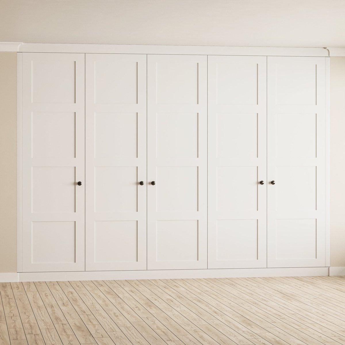 5 Door Face Frame Fitted Wardrobe - Widths Available 2601 - 3200mm 6 - Online Bedrooms