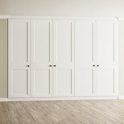 5 Door Face Frame Fitted Wardrobe - Widths Available 2601 - 3200mm 1 - Online Bedrooms