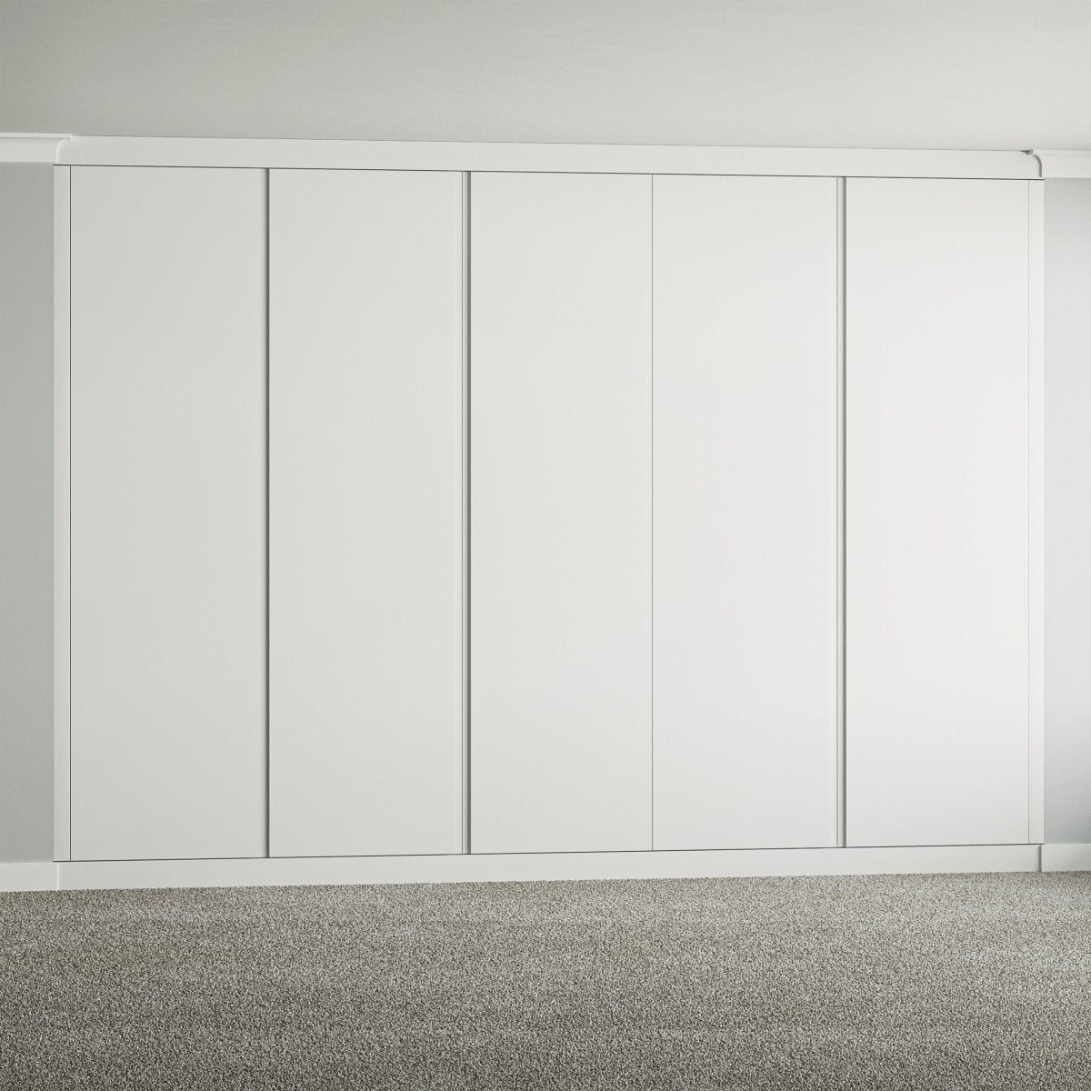 5 Door Face Frame Fitted Wardrobe - Widths Available 2601 - 3200mm 4 - Online Bedrooms