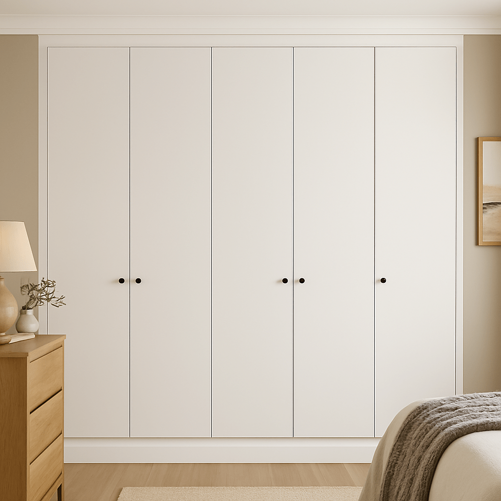 5 Door Front Frame Fitted Wardrobe - Widths Available 2601 - 3200mm 1 - Online Bedrooms