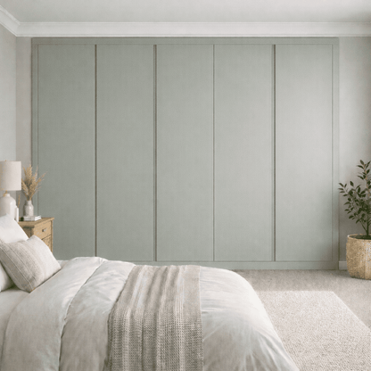 5 Door Handleless Front Frame Fitted Wardrobe - Widths Available 2601 - 3200mm 11 - Online Bedrooms