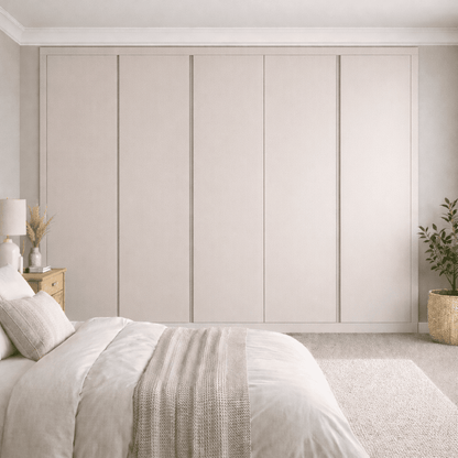 5 Door Handleless Front Frame Fitted Wardrobe - Widths Available 2601 - 3200mm 10 - Online Bedrooms