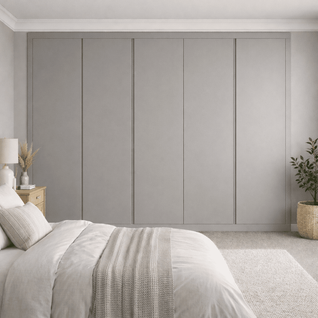 5 Door Handleless Front Frame Fitted Wardrobe - Widths Available 2601 - 3200mm 8 - Online Bedrooms