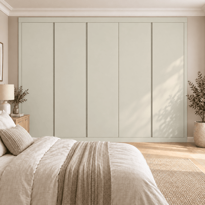 5 Door Handleless Front Frame Fitted Wardrobe - Widths Available 2601 - 3200mm 8 - Online Bedrooms