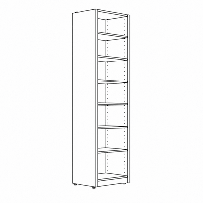500mm Open Back Storage Units For Sliding Wardrobes 1 - Online Bedrooms